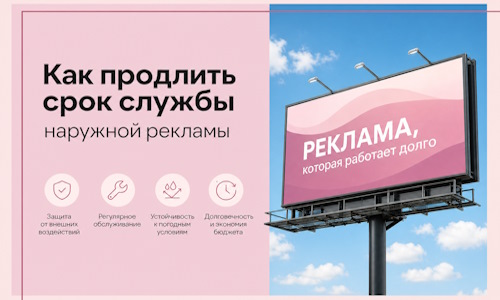 Как продлить срок службы наружной рекламы в Петергофе