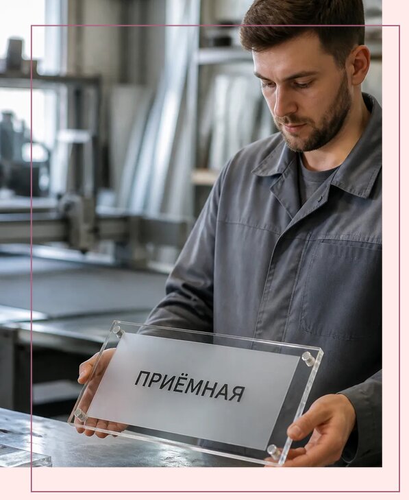 Таблички из оргстекла на заказ в Петергофе от 4080 р. | Аванза-Птф