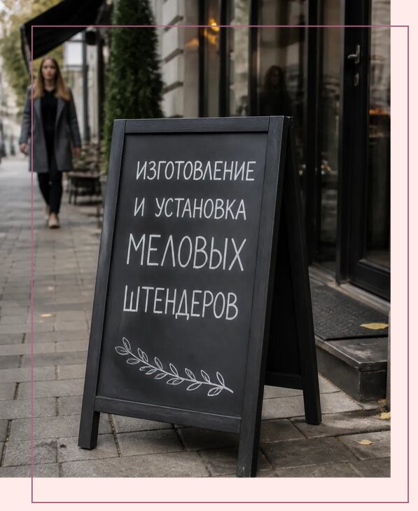 Меловые штендеры в Петергофе по цене от 6800 р. | Аванза-Птф
